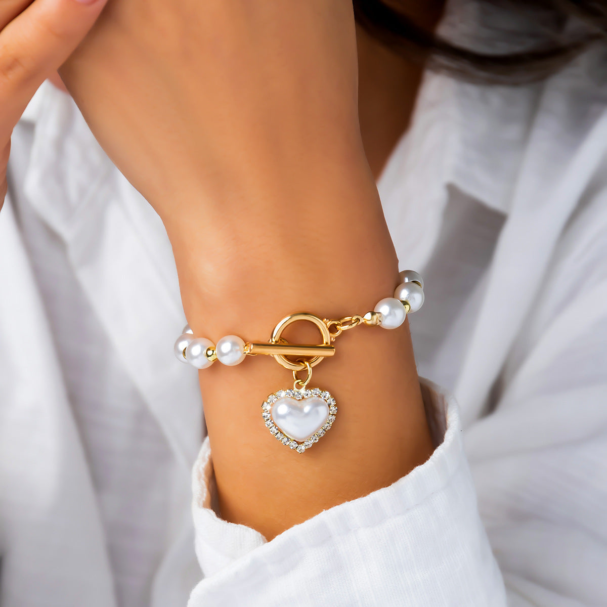 Sweet Cool Pearl Bracelet Set
