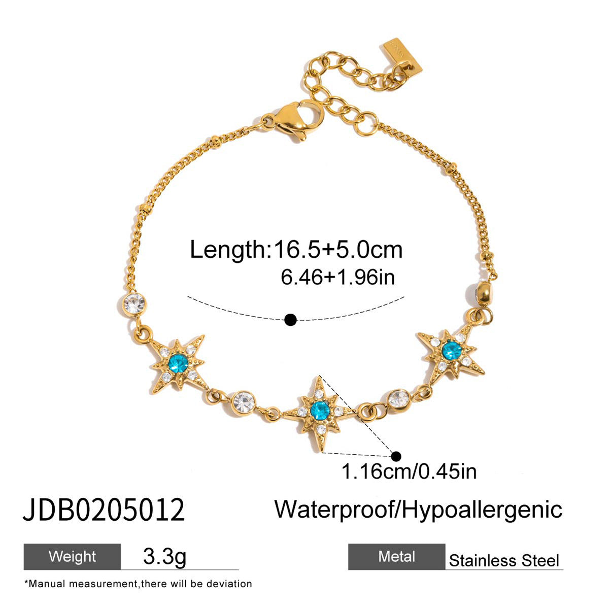Light Luxury Bracelet Female Star Asterism Star Personality All-match Fashion
