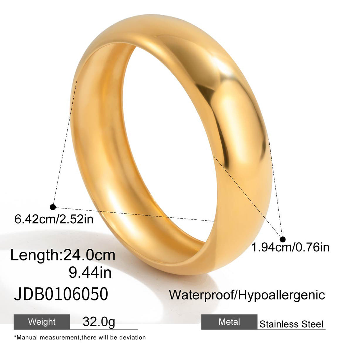 Color Matching Stainless Steel Ornament Women's High-grade Non-fading Bracelet